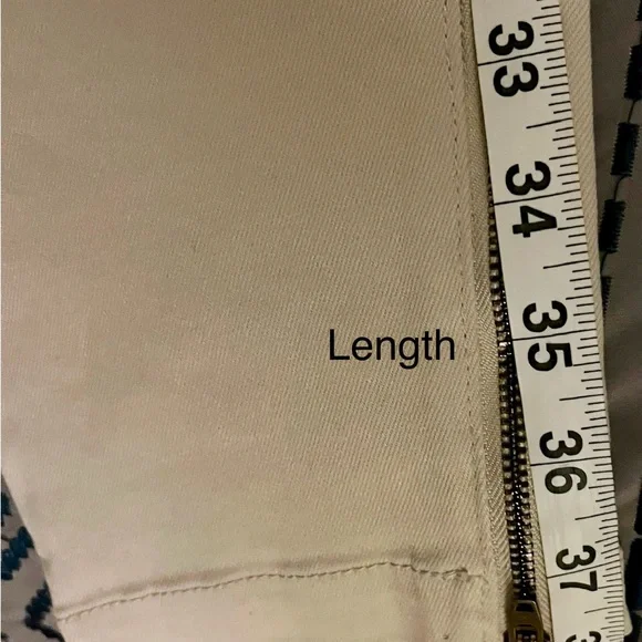 Joie High Rise Park Skinny Women's Cream Zippered Jeans in Peyote Premium Denim - Picture 12 of 13